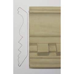 Flexible Dentil Crown Decorative Trim