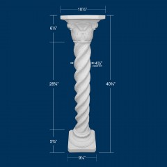 Spiral Acanthus Leaf Pedestal