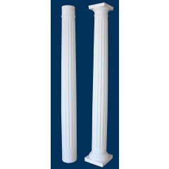 Round Fluted Tapered Column