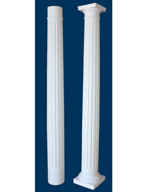 Round Fluted Tapered Column