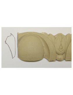 Flexible Egg & Dart Crown Decorative Trim
