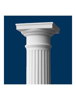56-1/4" Fluted Column w/Cap & Base